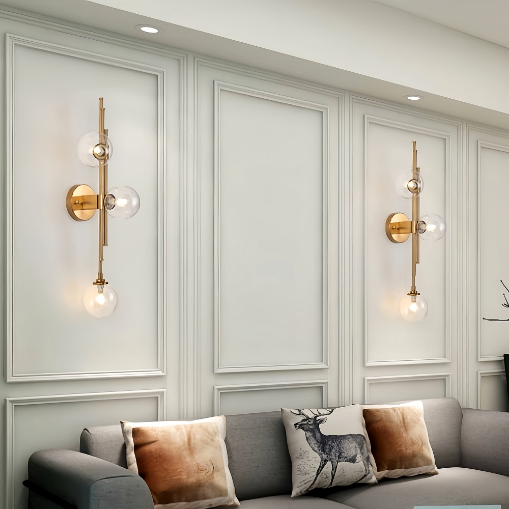 Modern Style Creative Personality Living Room Bedroom Decoration Glass Wall Lamp