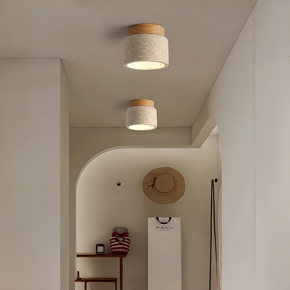 Wabi-sabi Aisle Spot Light Living Room Wood Ceiling Lamp Designer Downlight