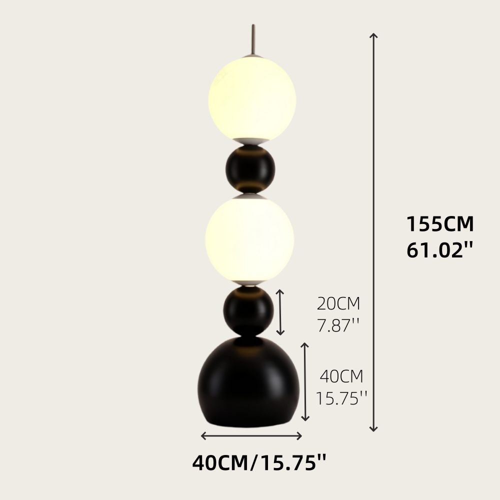 Bauhaus Iron Art Gourd Floor Lamp Vertical Wall Corner Lamp