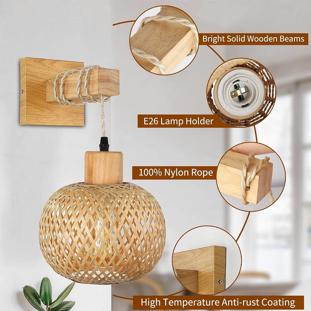 Nordic Simple Fabric Dining Chandelier Wabi-sabi Style Bedroom Pendant Light