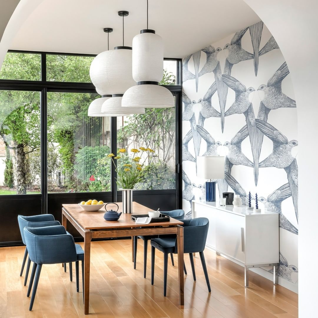 Danish JH3 Paper Chandelier Japanese Retro Pendant Light Ceiling Lamp