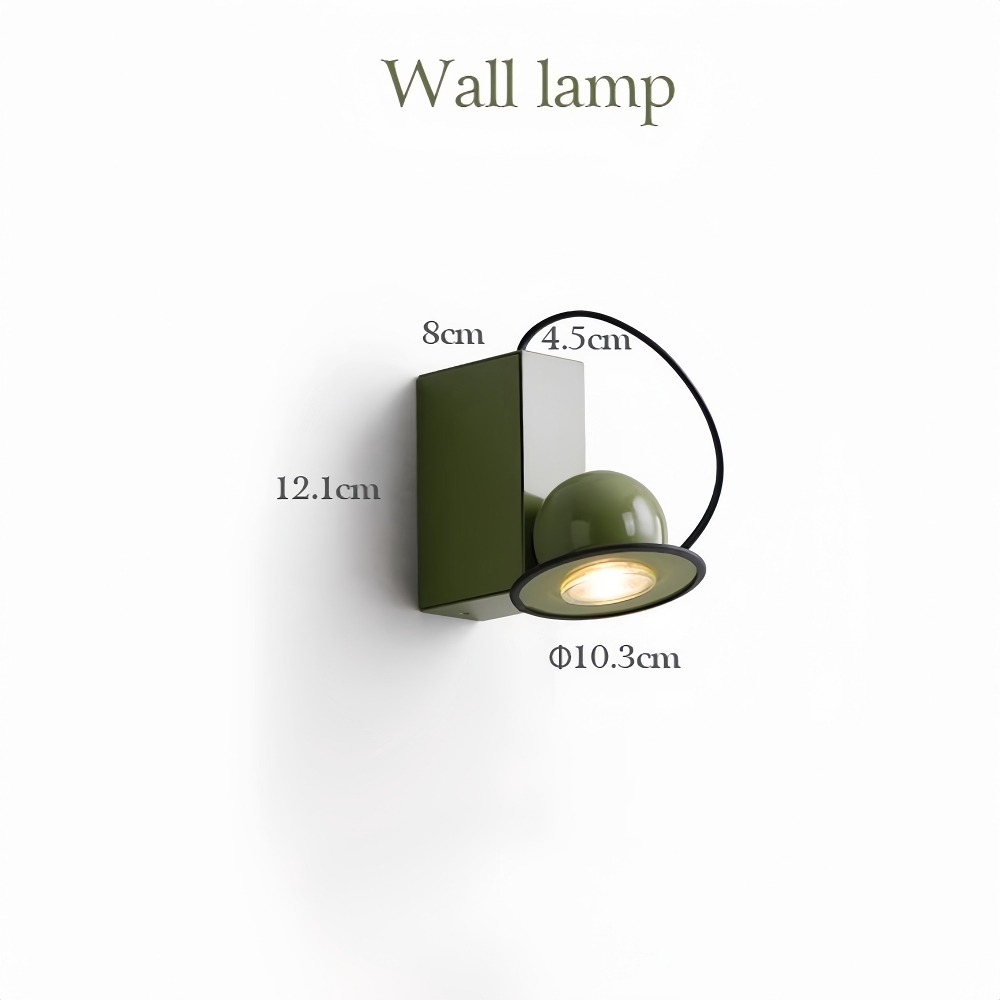 Nordic Style Creative Magnetic Suction Bedside Lamp Rotatable Wall Lamp