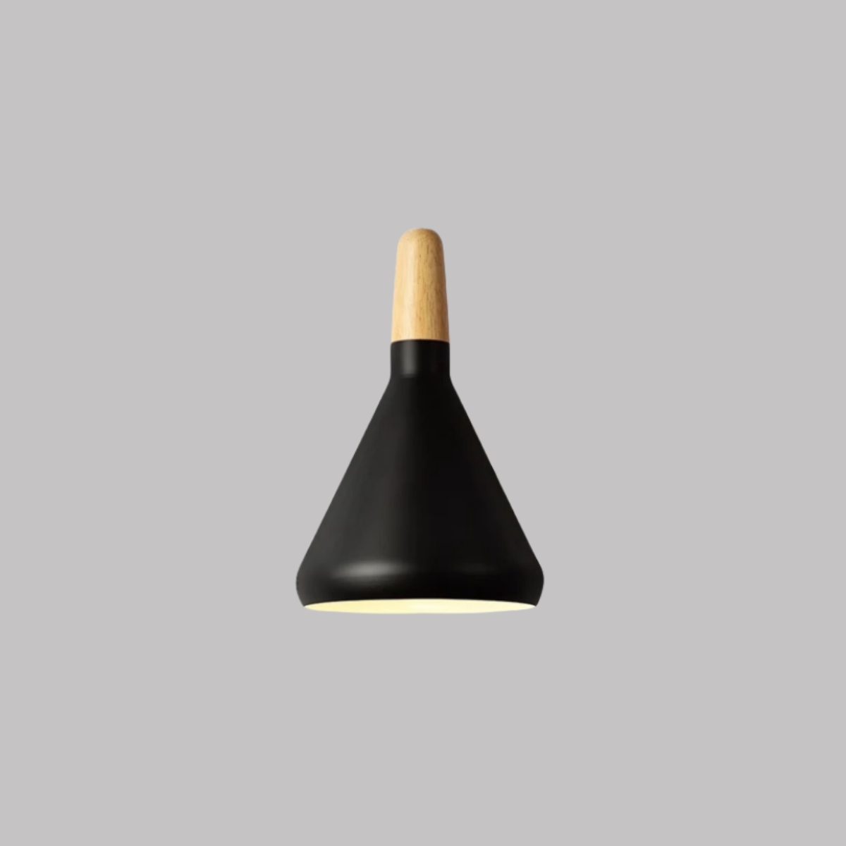 Danish macaron conical metal pendant light