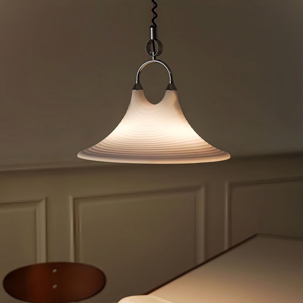  Nordic Painted Horn Pendant Light Adjustable Creative Personalized Artistic Retro Chandelier