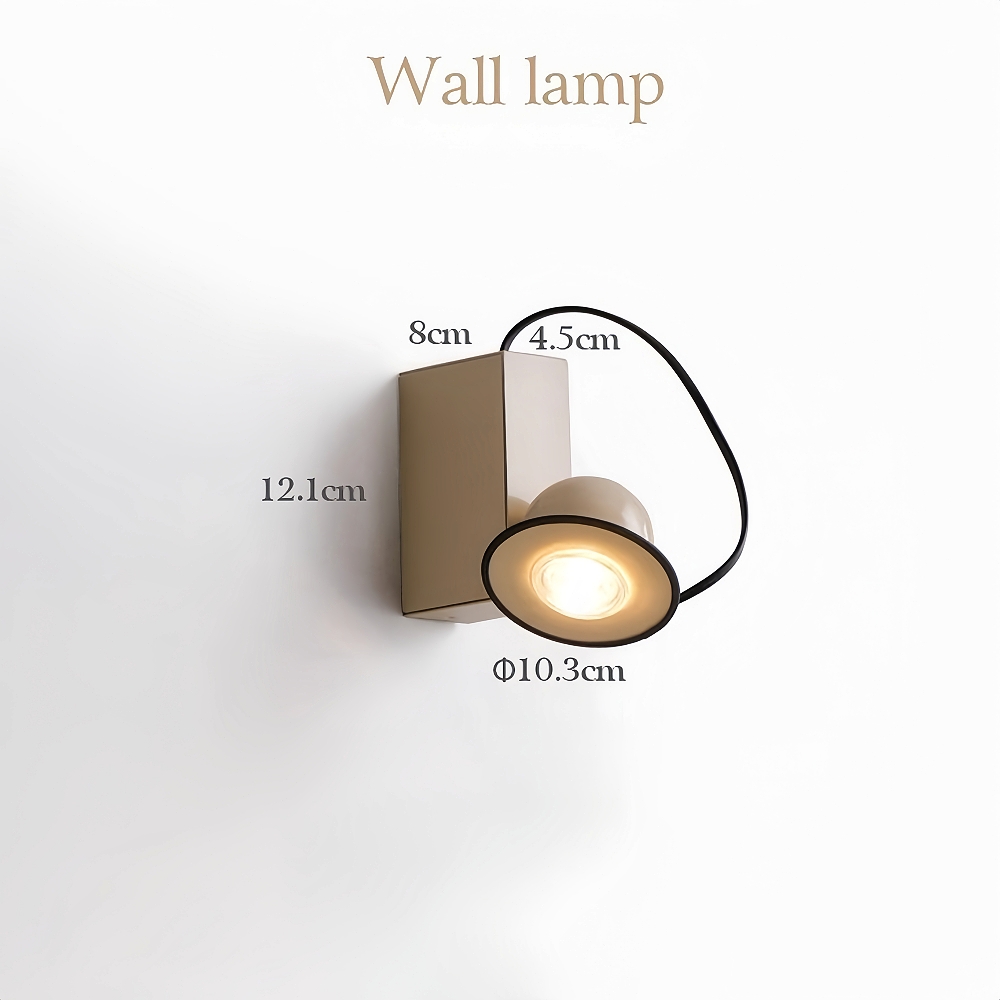 Nordic Style Creative Magnetic Suction Bedside Lamp Rotatable Wall Lamp