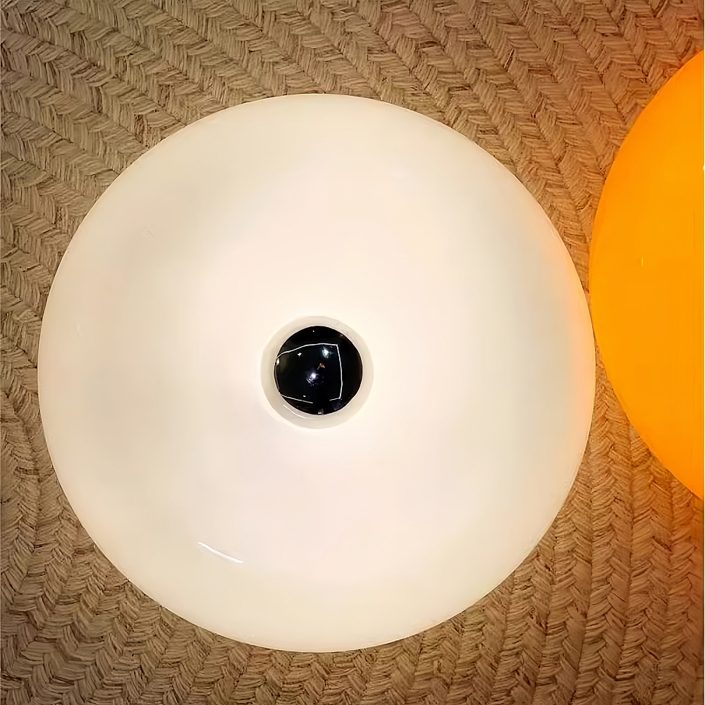 Modern Style Donut Shaped Circular Glass Table Lamp Touch Type Wall Lamp