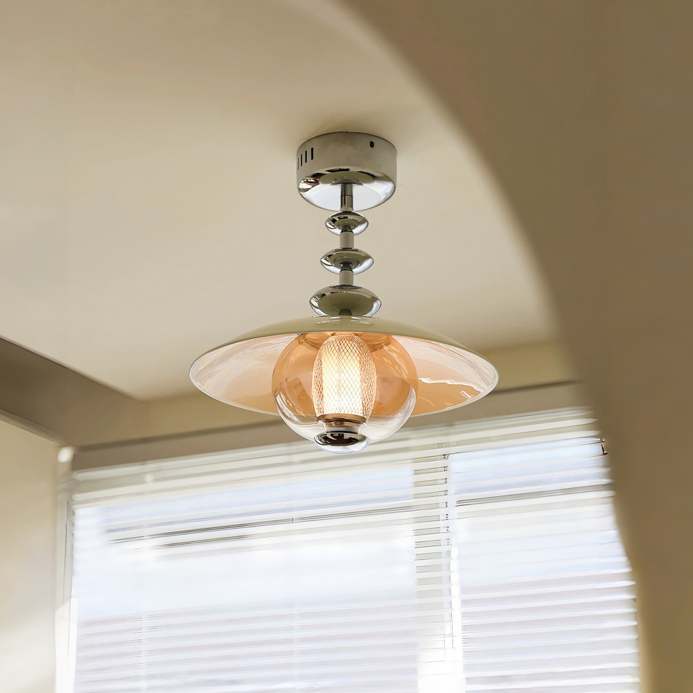 Retro Bauhaus Corridor Ceiling Light