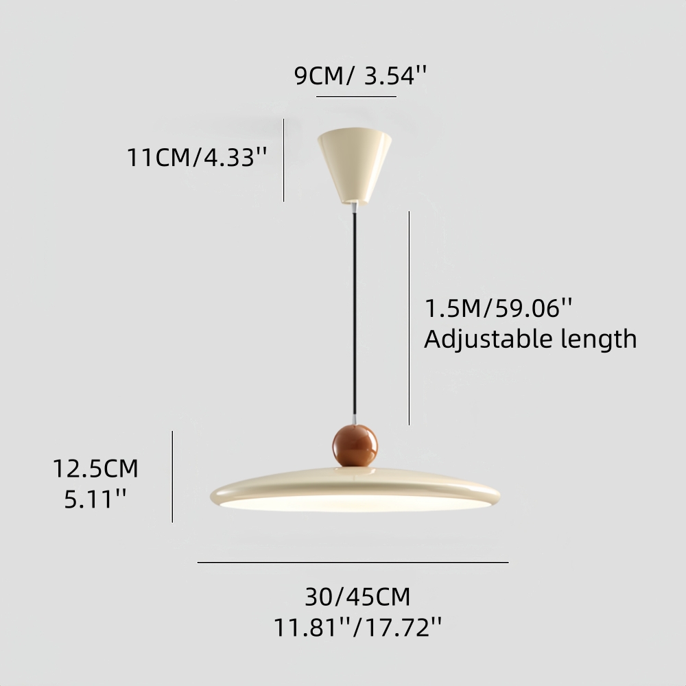 Vintage Cream Style Flying Saucer Pendant Light Bar Dining Room Wrought Iron Lighting Fixtures