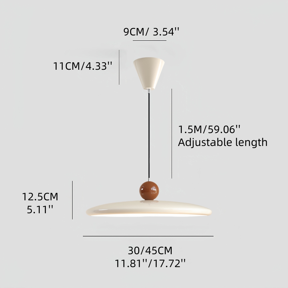 Vintage Cream Style Flying Saucer Pendant Light Bar Dining Room Wrought Iron Lighting Fixtures