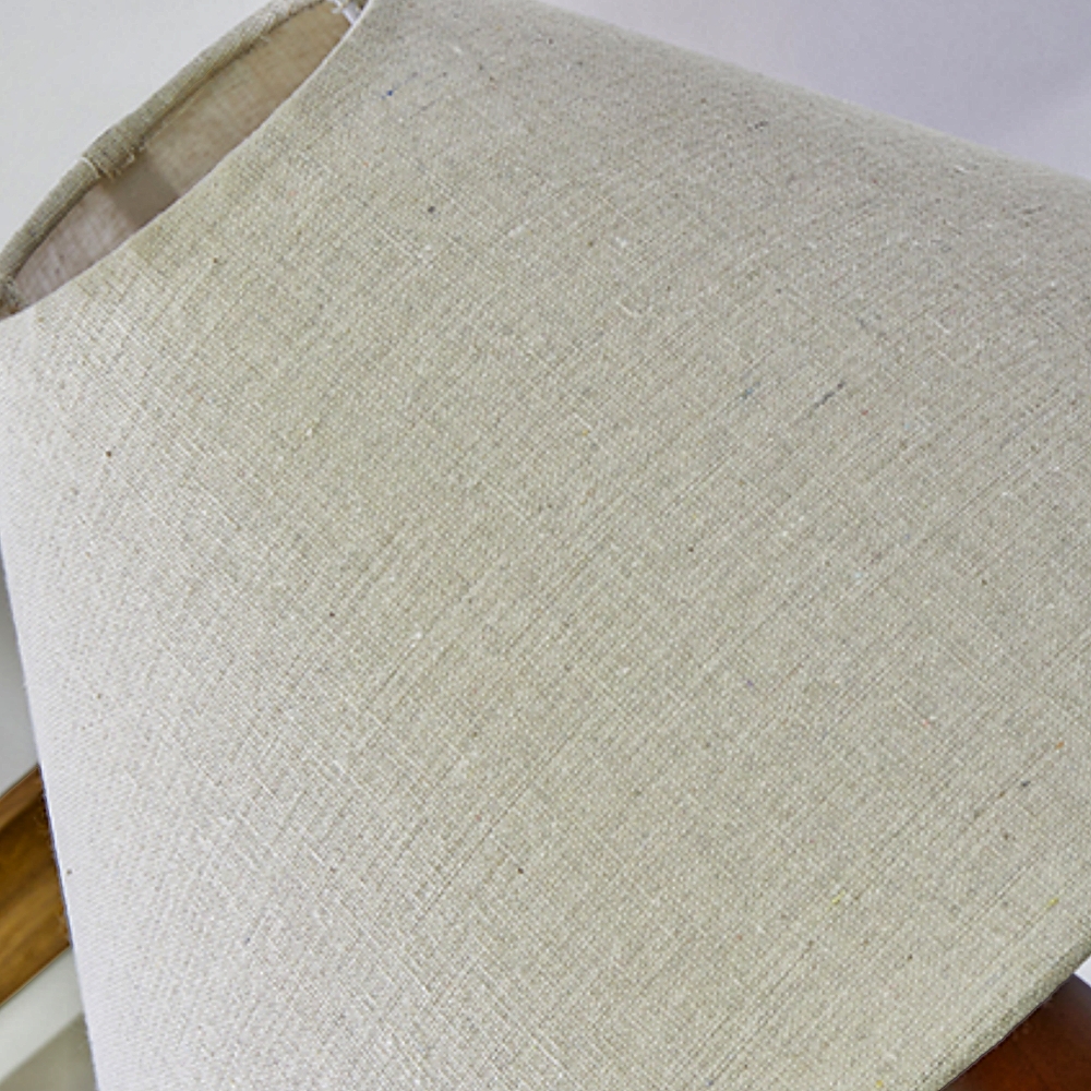 Wabi Sabi Style Retro Solid Wood Fabric High-End Desk Lamp