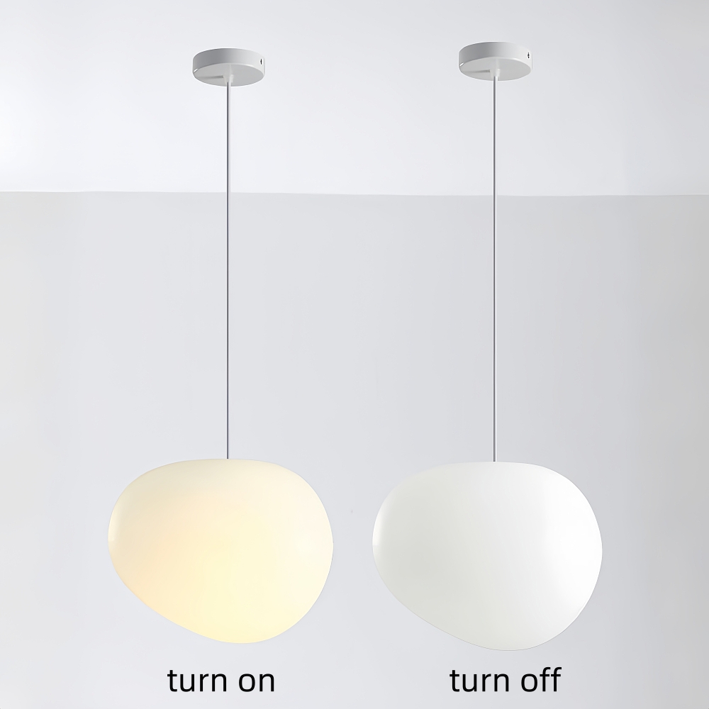 Danish Creative Pebble Chandelier Loft Apartment Duplex Spiral Staircase Pendant Light