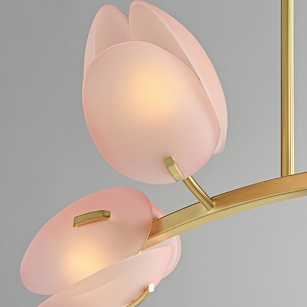 Nordic Modern Minimalist Tulip Bud Glass Pendant Lamp Atmosphere Lighting Fixture