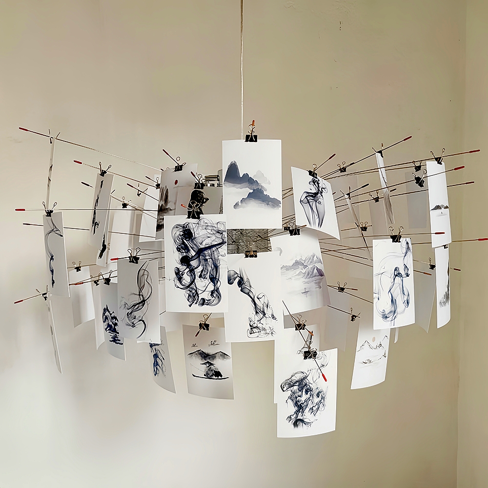 Modern Creative DIY Chandelier Art Simplicity Photo Album Card Lighting Fixtures