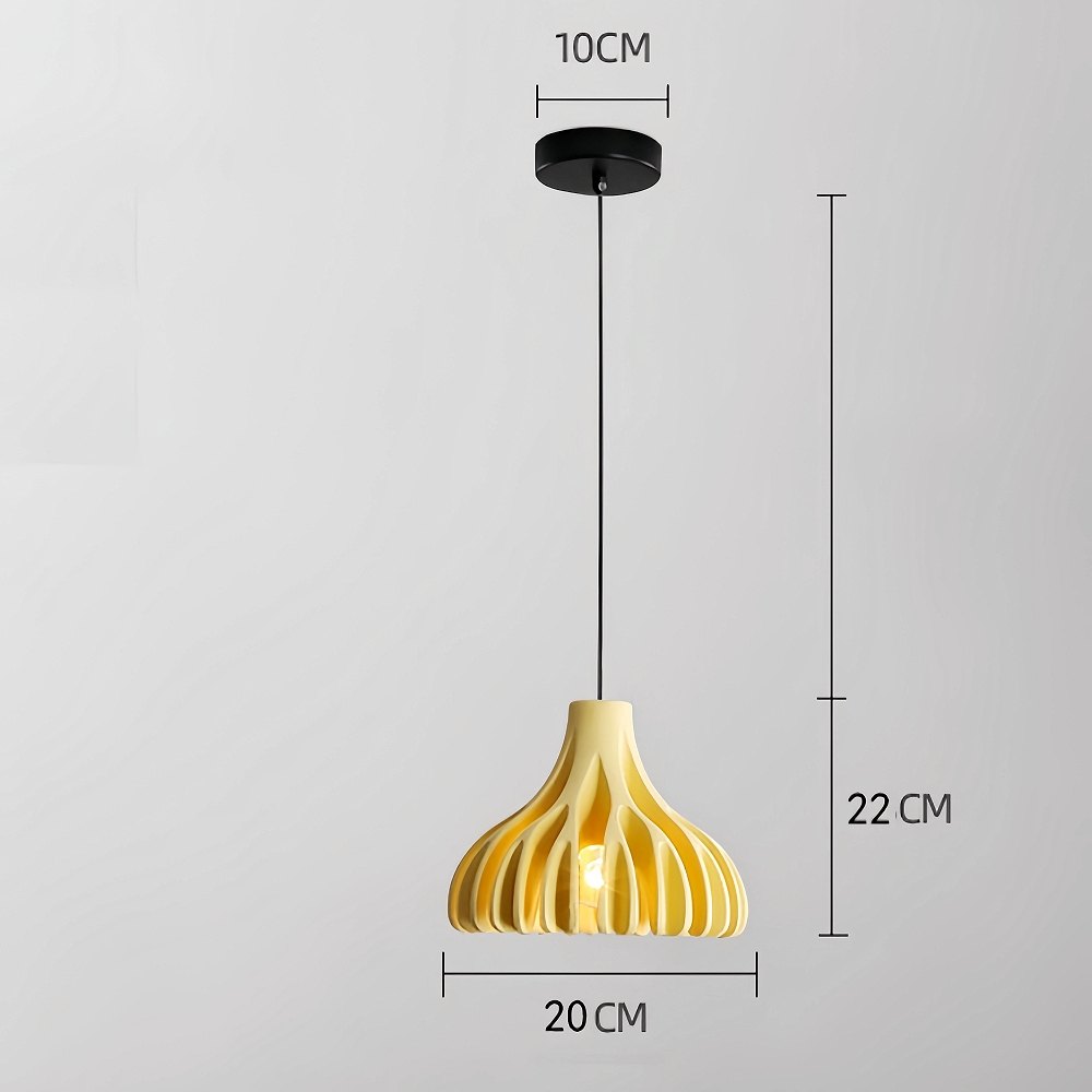 Dopamine Colored Creative Coral Resin Pendant Light For Various Occasions