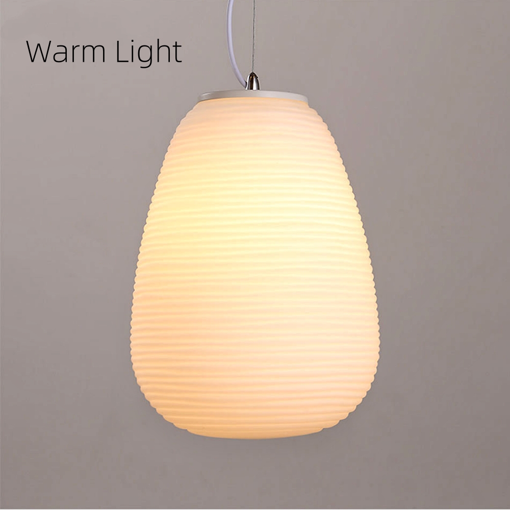 Danish Creative Cocoon Glass Chandelier Light Loft Duplex Staircase Glass Lighting Fixture