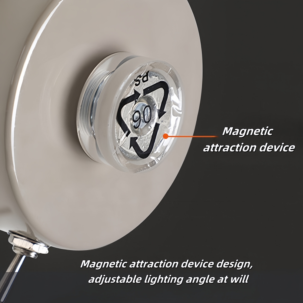 Nordic Style Creative Magnetic Suction Bedside Lamp Rotatable Wall Lamp