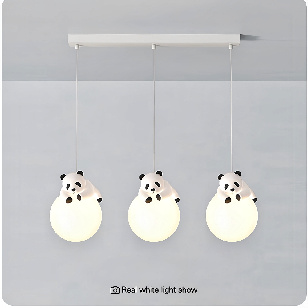 Modern Creative Cream Style Panda Koala Pendant Light