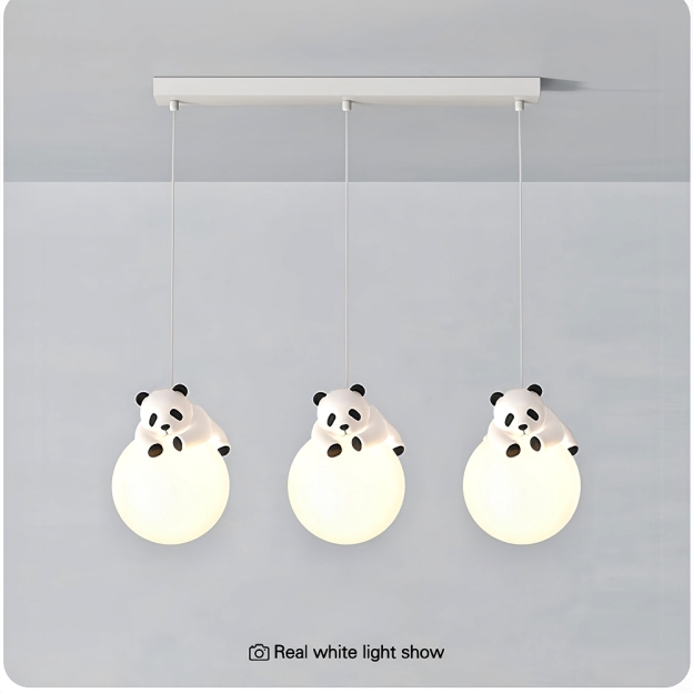 Modern Creative Cream Style Panda Koala Pendant Light