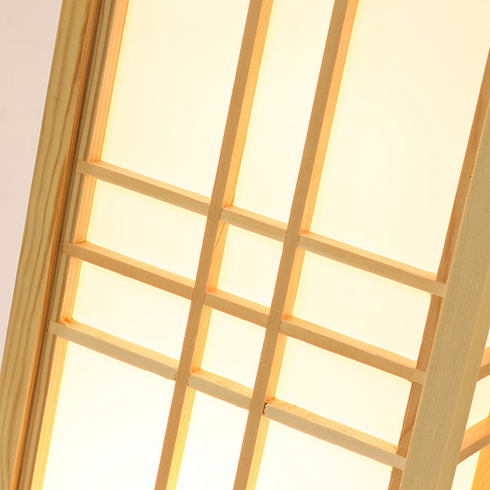 Japanese Floor Lamp Wood Tatami Table Lamp For Bedroom