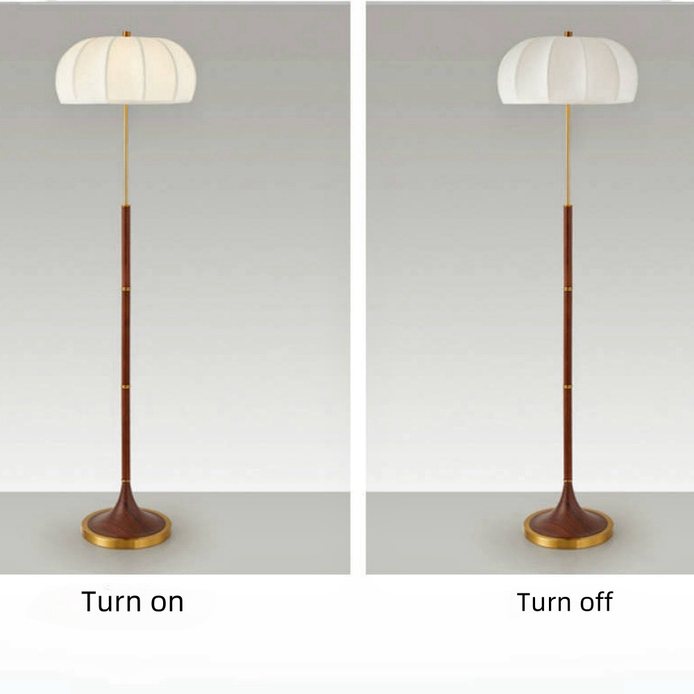 Mid Century Modern Table Lamp With Green and White Base Vintage Floor Lamp