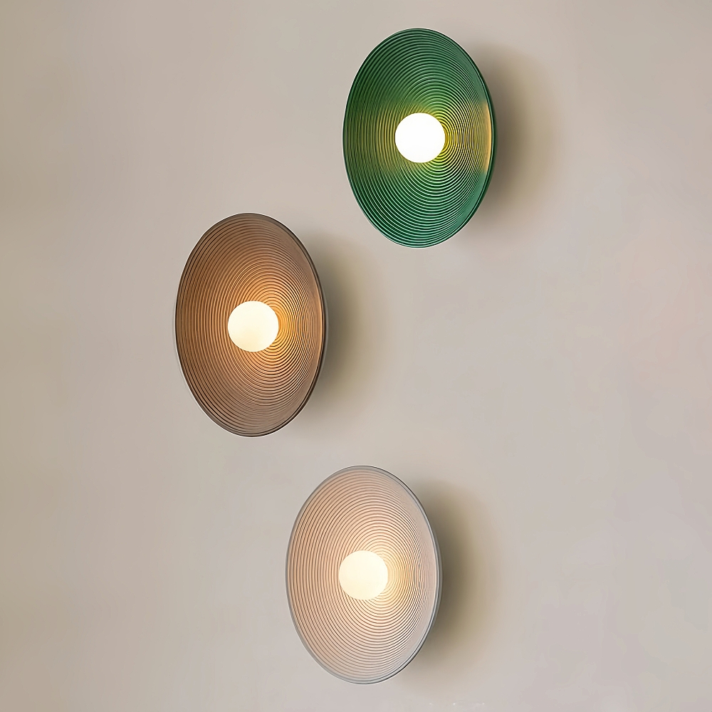 Wabi Sabi Style Retro Entrance Hallway Resin Wall Lamp Bedroom Bedside Lamp