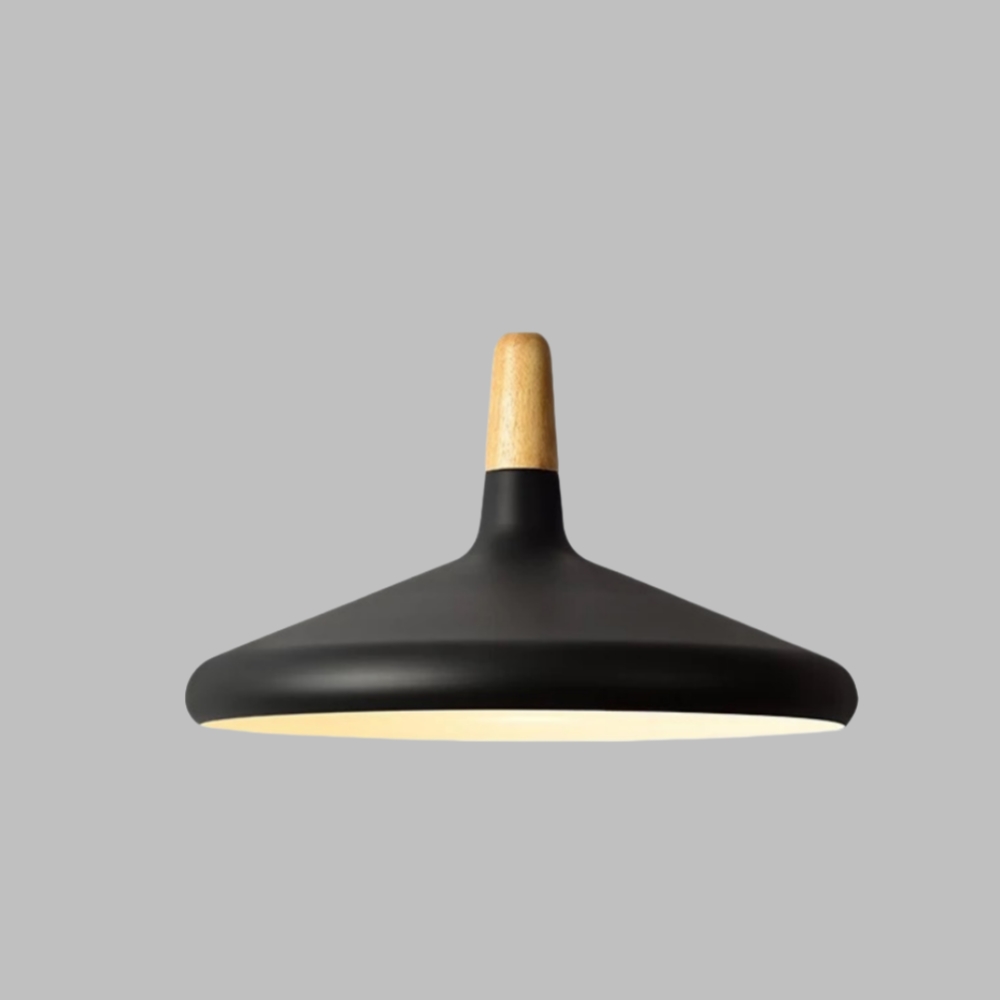 Danish macaron conical metal pendant light