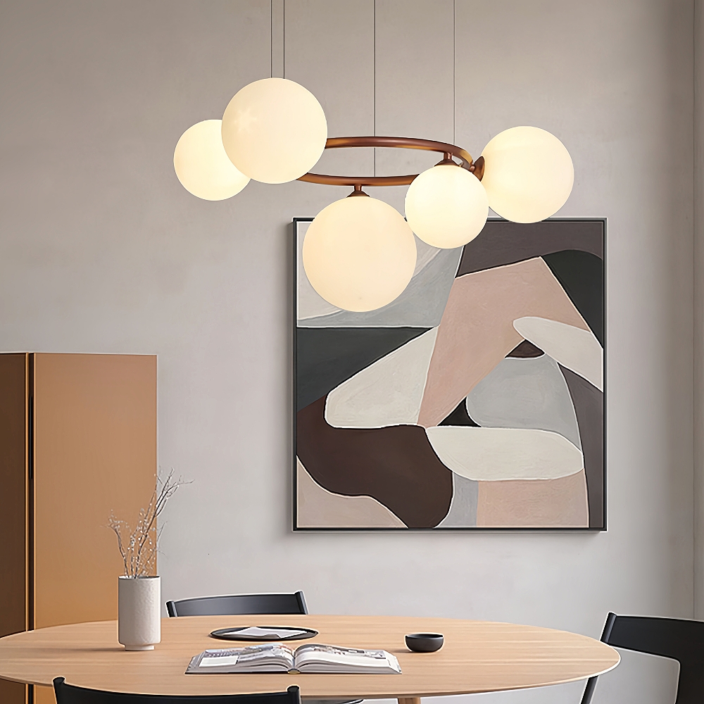 Nordic Style Minimalist Creative Atmospheric Art Living Room Magic Bean Shaped Pendant Light