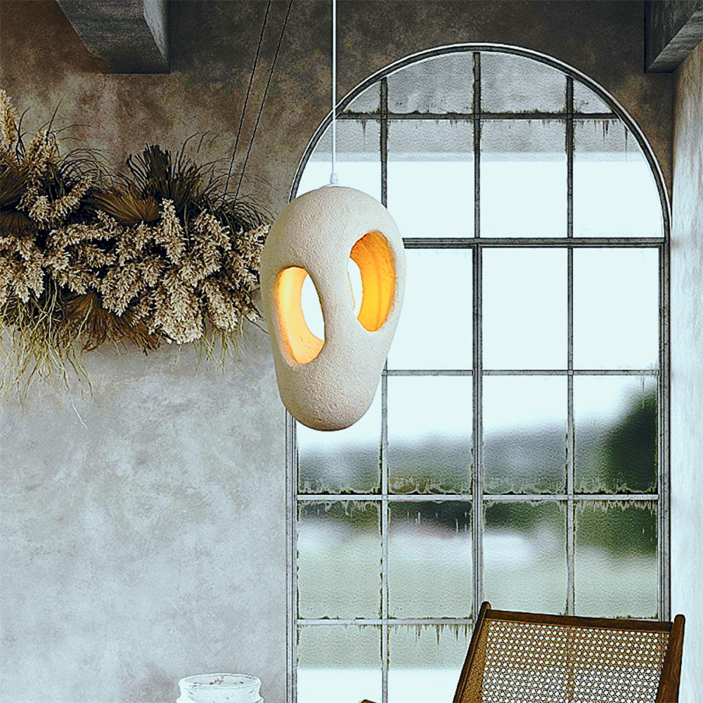 Imitation micro cement cream style creative cloud pendant lamp with a sense of niche luxury