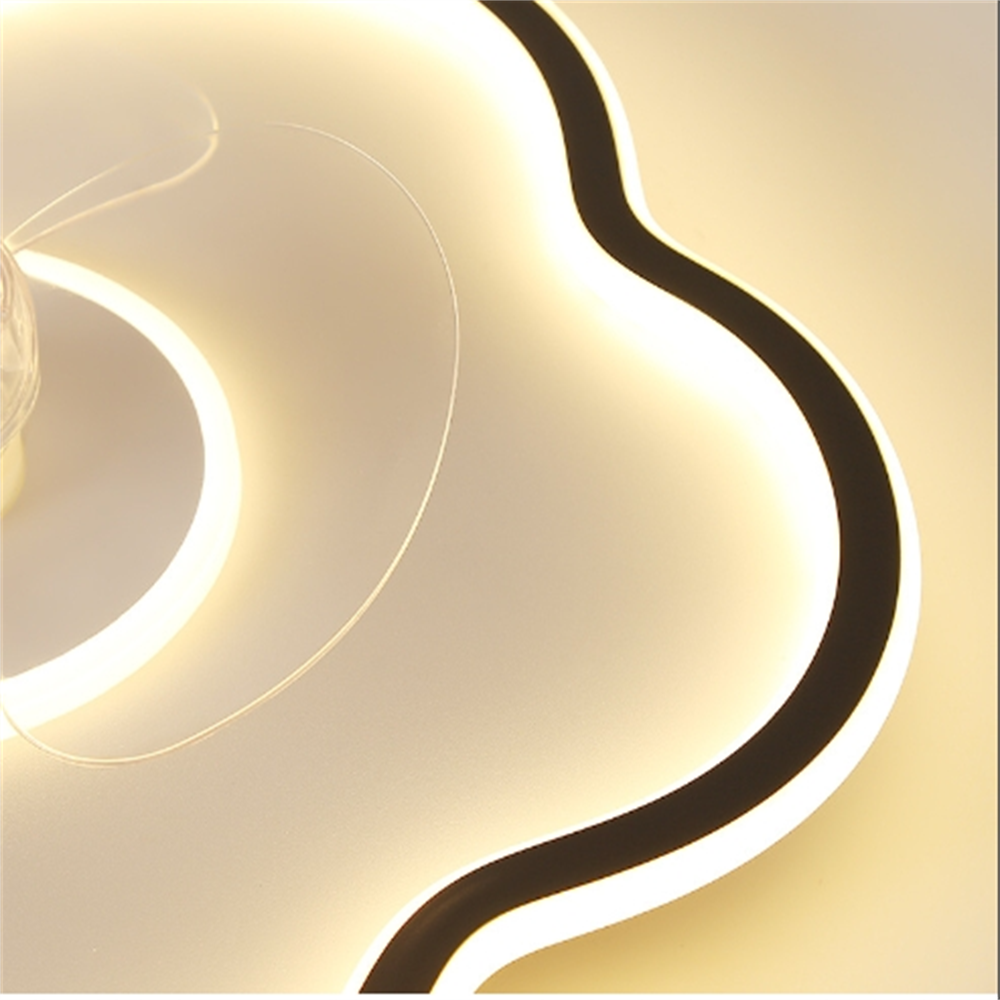 Modern Minimalist Irregular Streamlined Full Spectrum Eye Protection Fan Light