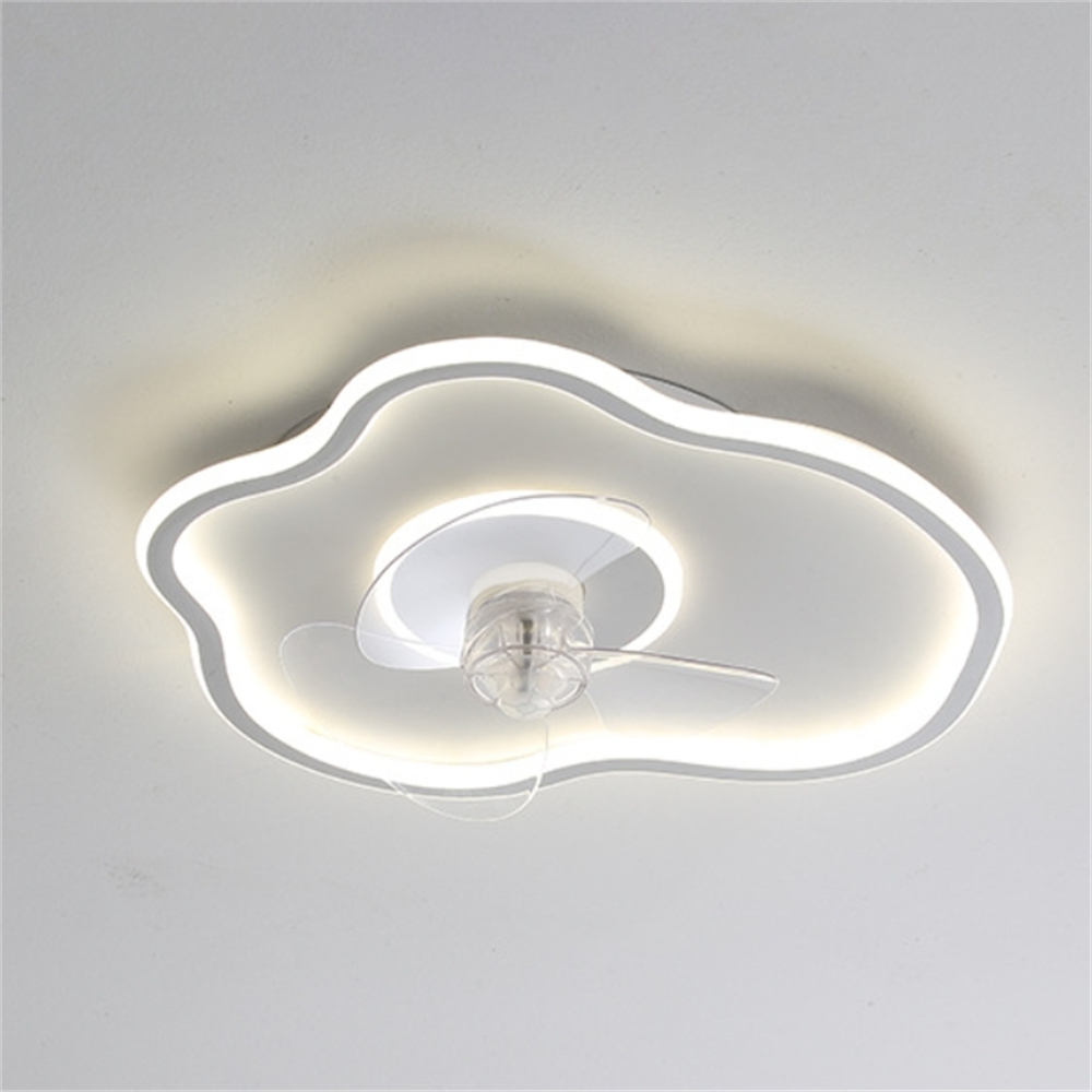 Modern Minimalist Irregular Streamlined Full Spectrum Eye Protection Fan Light