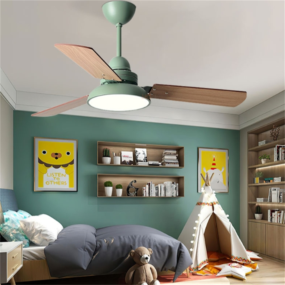 48'' Ceiling Fan Modern Wood Blade Fan
