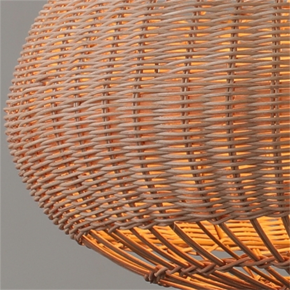 Rattan chandelier retro Japanese style wabi-sabi style bamboo pendant light
