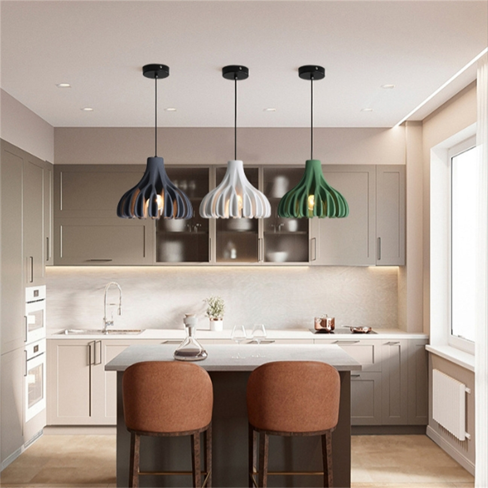 Dopamine Colored Creative Coral Resin Pendant Light For Various Occasions