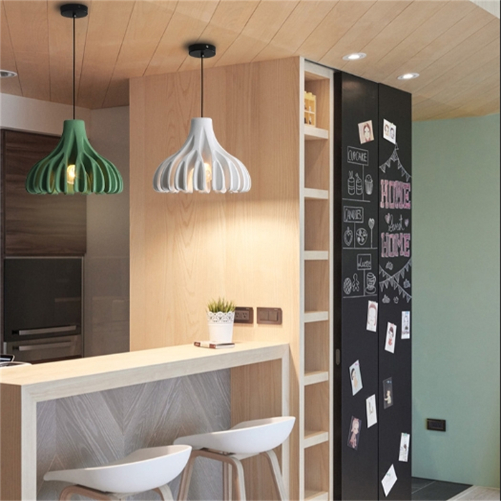 Dopamine Colored Creative Coral Resin Pendant Light For Various Occasions