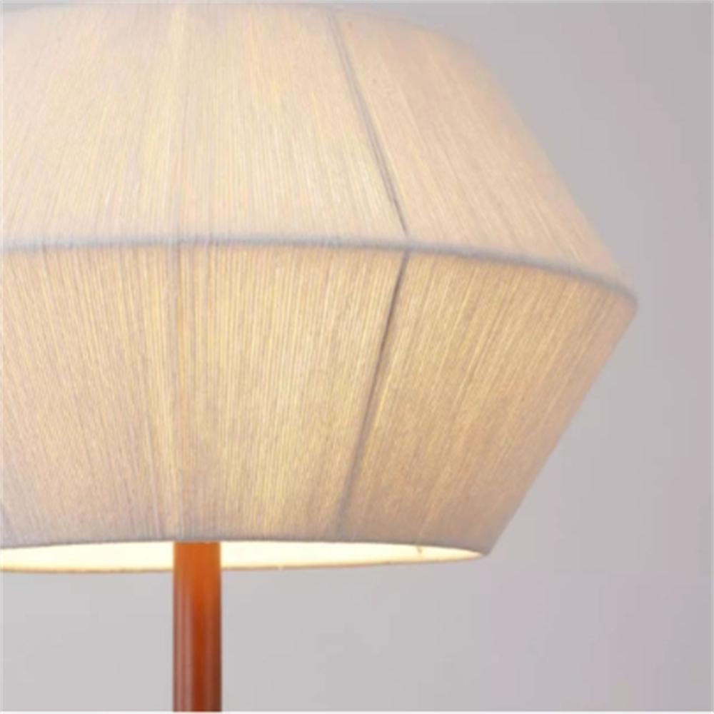 Wabi Sabi Style Tea Room Vintage Woven Cotton Thread Pendant Light