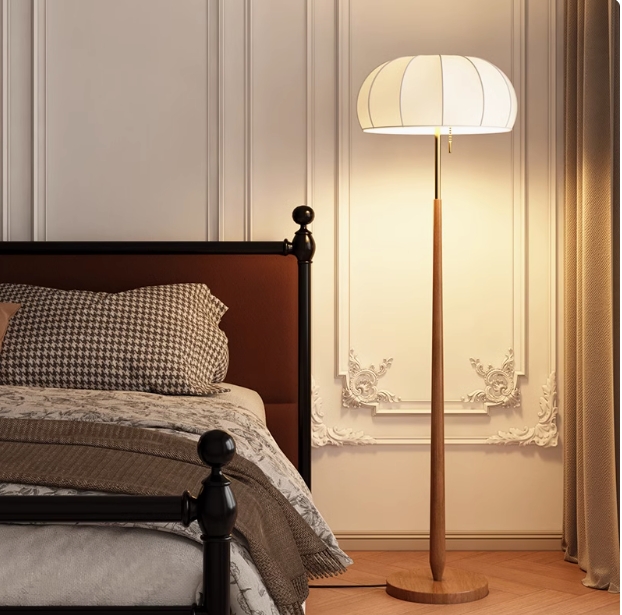  French Retro Floor Lamp Vertical Desk Lamp For Study Room Living Room