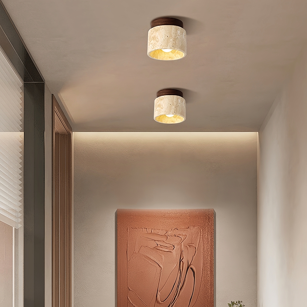 Wabi-sabi  Aisle Spot Light Living Room Wood Ceiling Lamp Designer Downlight