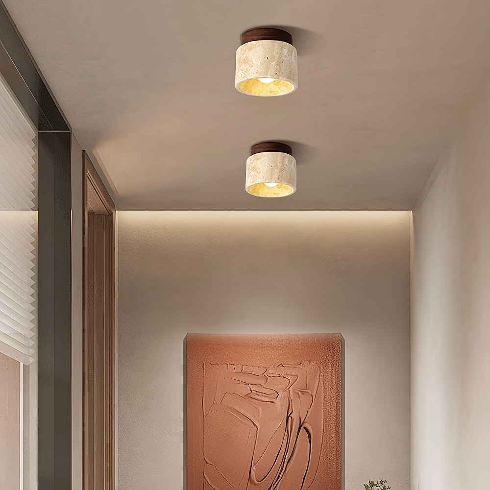 Wabi-sabi Aisle Spot Light Living Room Wood Ceiling Lamp Designer Downlight