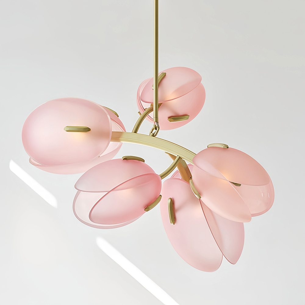 Nordic Modern Minimalist Tulip Bud Glass Pendant Lamp Atmosphere Lighting Fixture