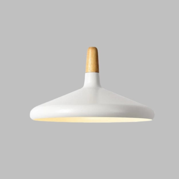 Danish macaron conical metal pendant light