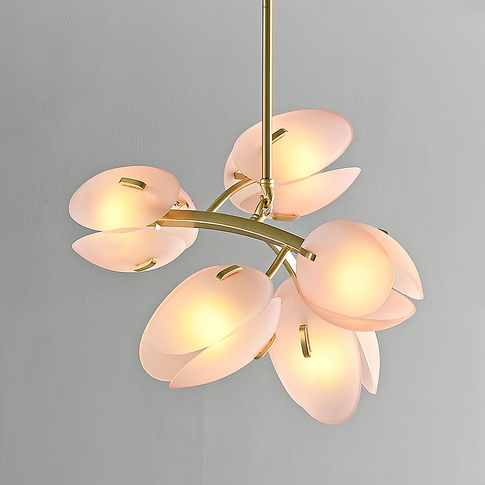 Nordic Modern Minimalist Tulip Bud Glass Pendant Lamp Atmosphere Lighting Fixture