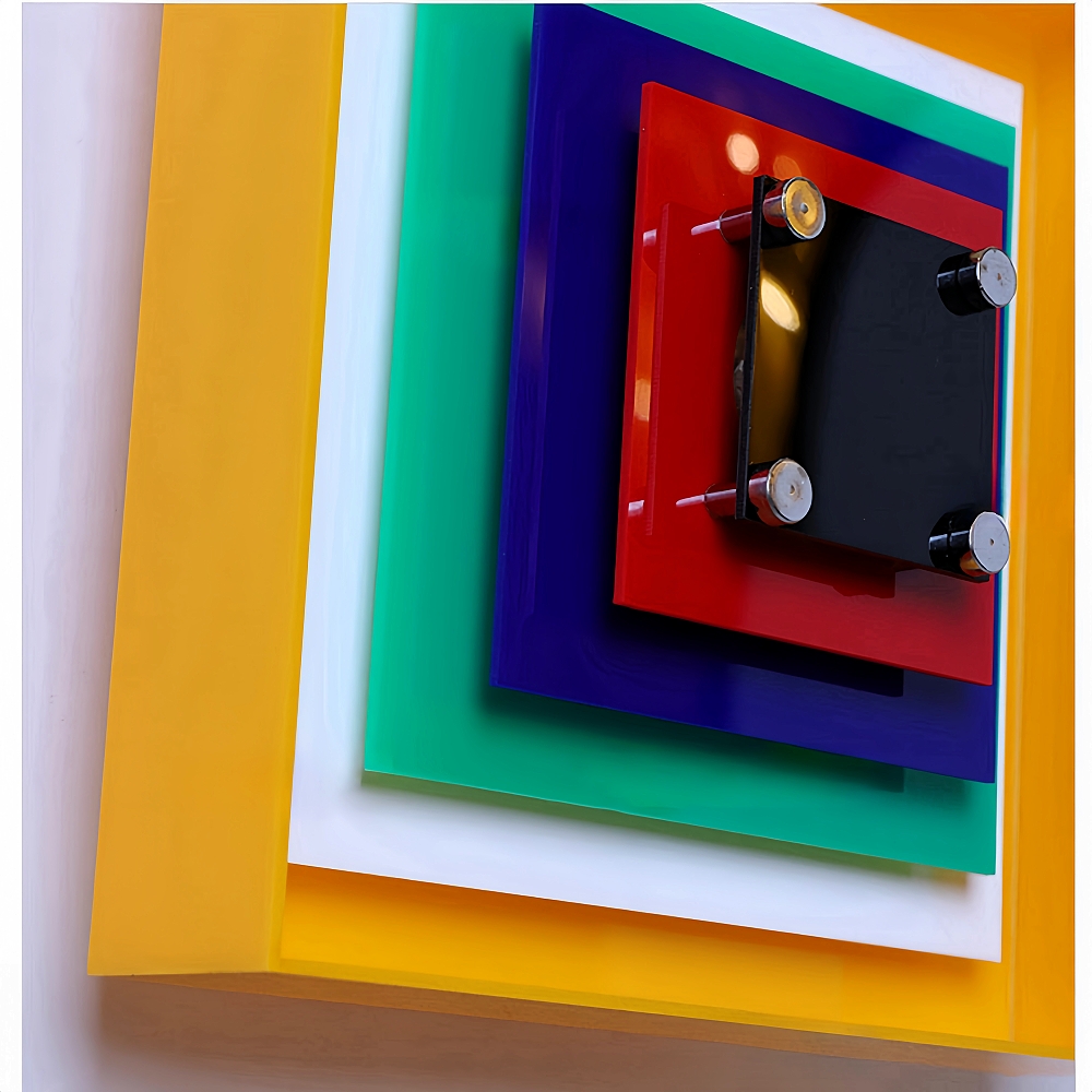 Color Pixel Wall Lamp Bauhaus Living Room Bedroom Decorative Painting Square Frame Wall Lamp