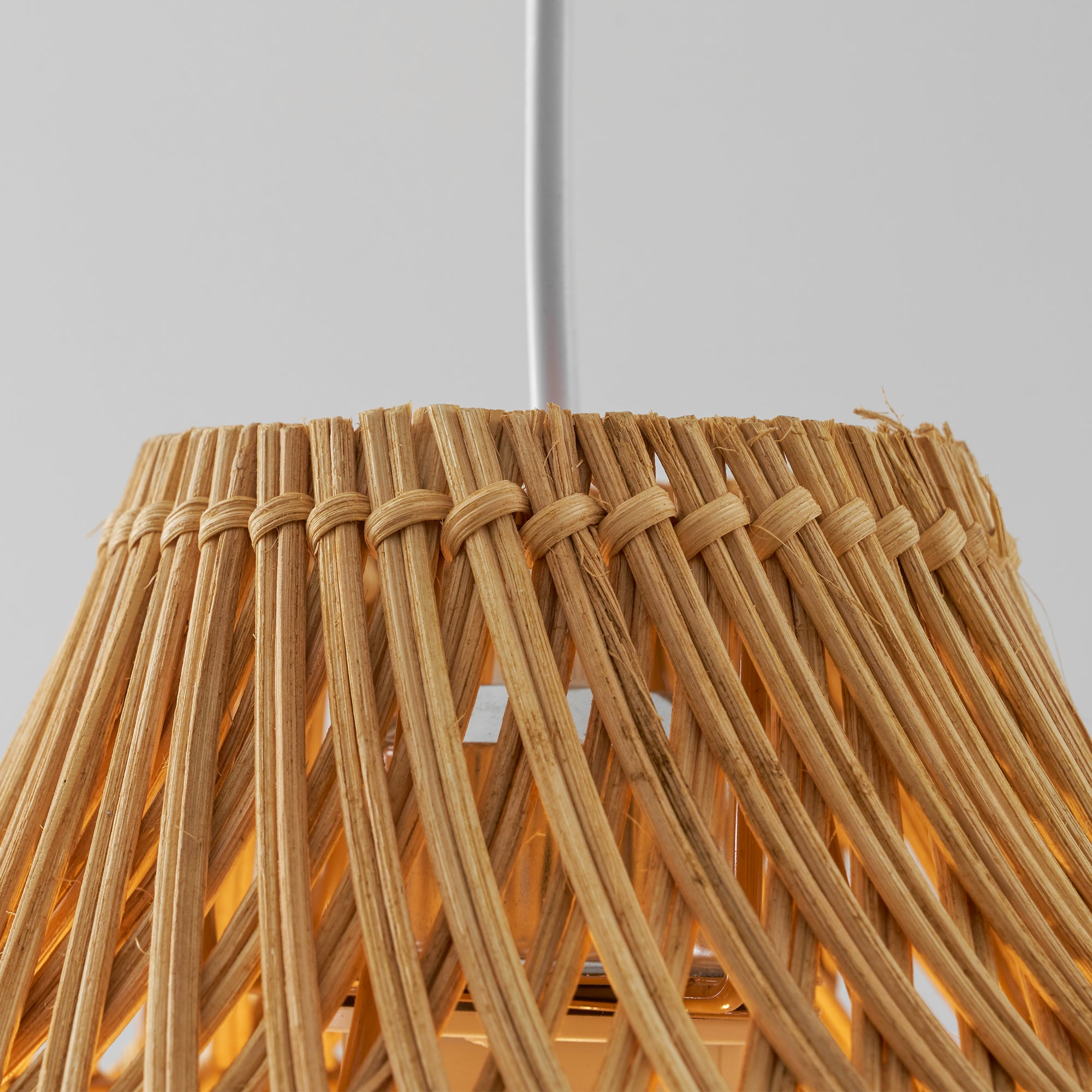 Black Rattan Pendant Light for Kitchen Island & Dining Room