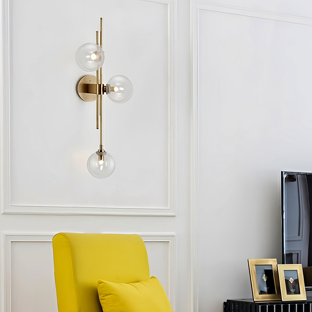Modern Style Creative Personality Living Room Bedroom Decoration Glass Wall Lamp
