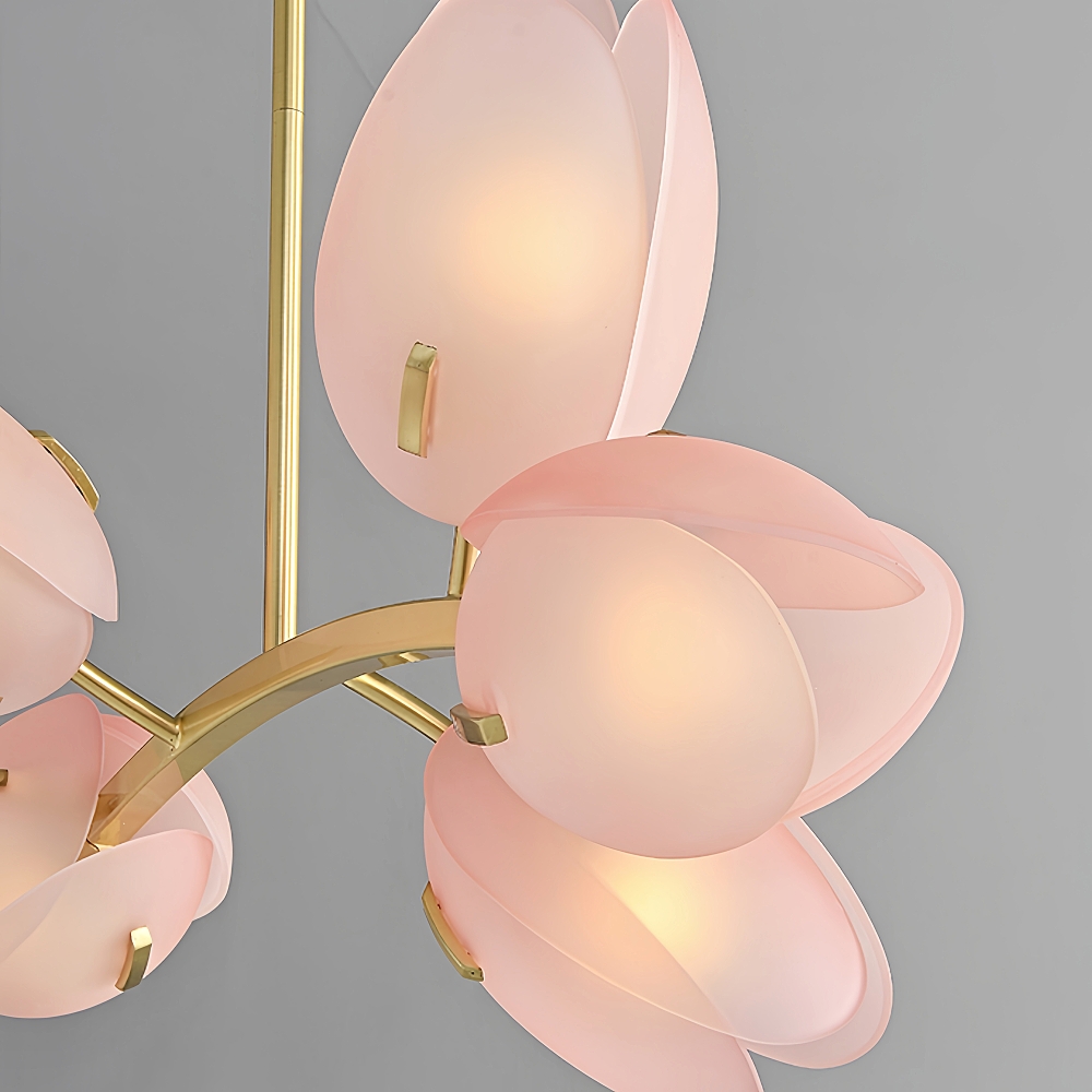 Nordic Modern Minimalist Tulip Bud Glass Pendant Lamp Atmosphere Lighting Fixture