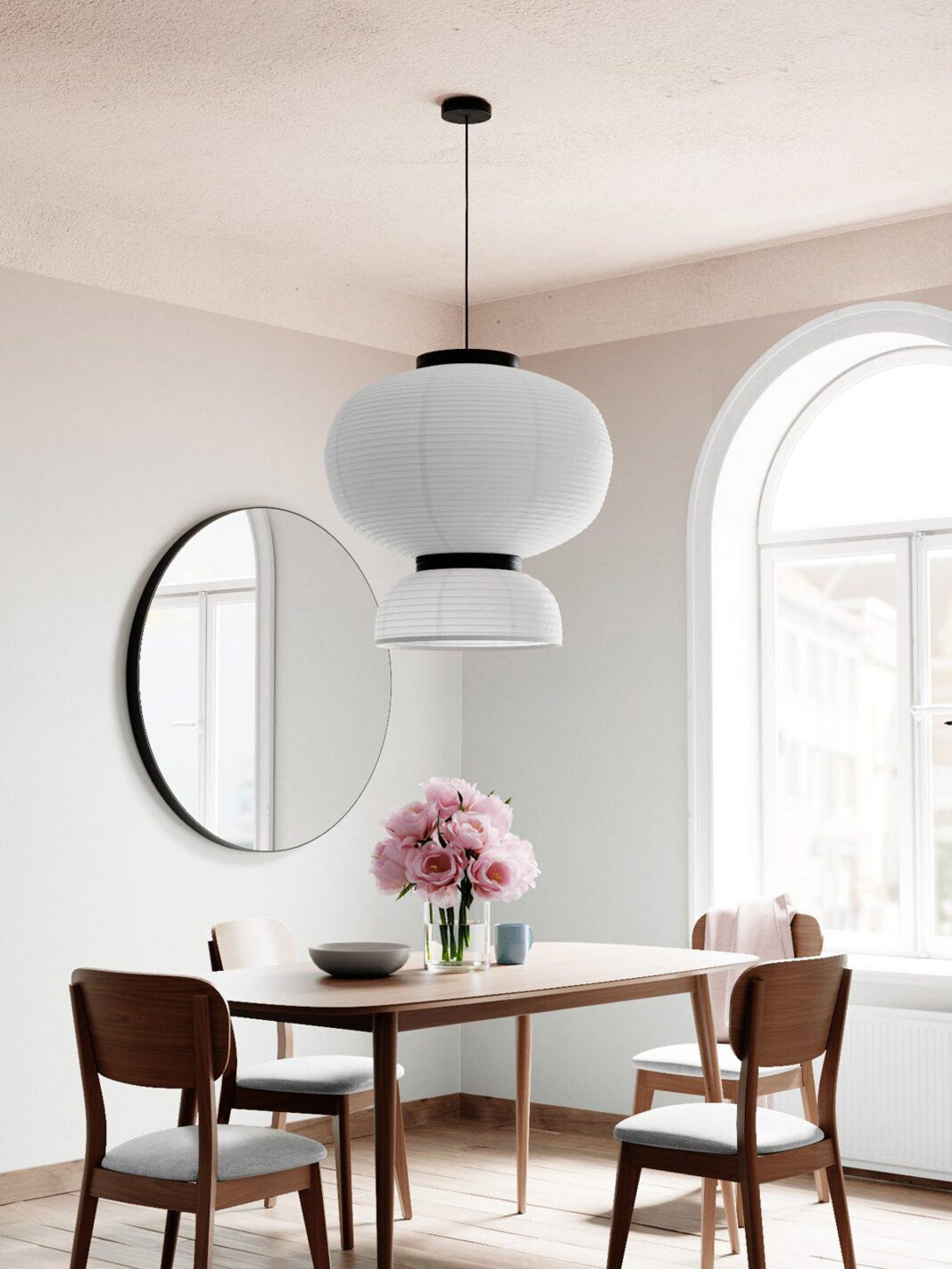 Danish JH3 Paper Chandelier Japanese Retro Pendant Light Ceiling Lamp