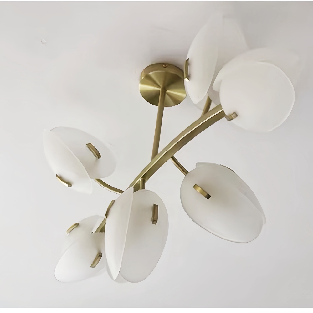 Nordic Modern Minimalist Tulip Bud Glass Pendant Lamp Atmosphere Lighting Fixture