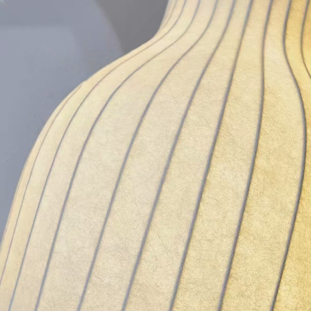 Handmade Elegant Fabric Pendant Lamp Unique Design Boho Chandelier for Cozy Living Rooms