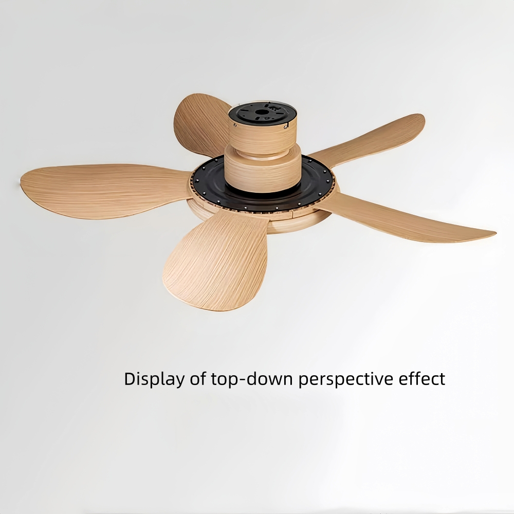 Nordic Style Household Variable Frequency Ceiling Fan Light