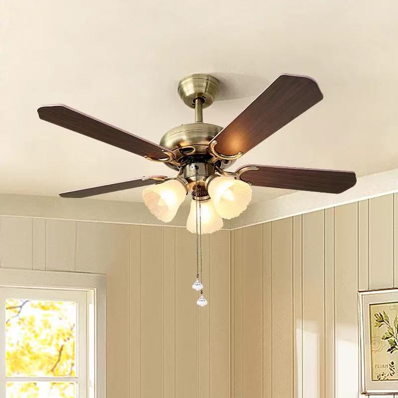 Mid-Century Vintage Ceiling Fan Light Modern Retro Fan Light Fixture